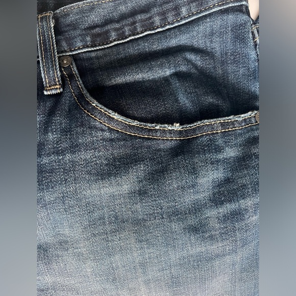 S.M.N. Men’s Straight Jeans Hunter in Waver Size 38 Whiskering Dark Denim - Picture 8 of 13